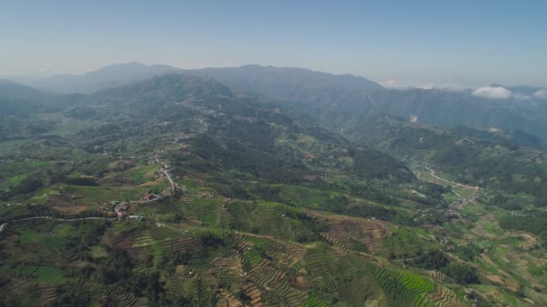 Ackerland in einer Bergprovinz Philippinen, Luzon - Filmmaterial, Video