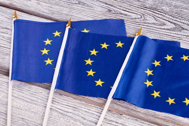 Trzy flagi koktajl Europy. - Zdjęcie, obraz