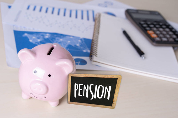man think save Positive  pension Happiness money saving for Retirement financial - Valokuva, kuva