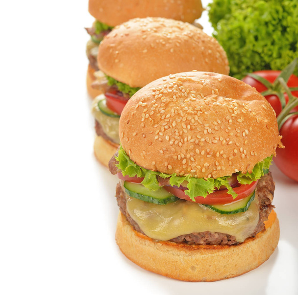 Homemade fresh cheeseburger - Photo, Image