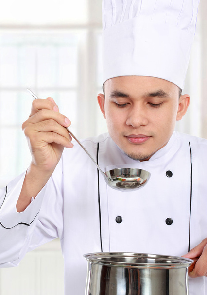male chef cooking - Foto, Imagem