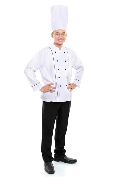 portrait of chef smiling - Foto, imagen