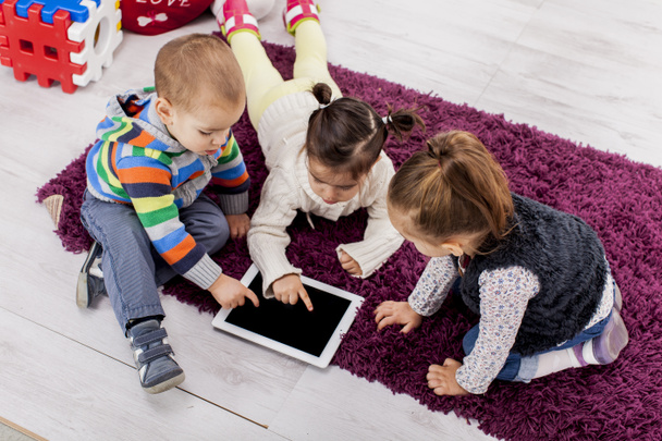 Kids with tablet - Photo, Image