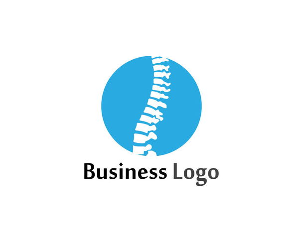 Modèle de logo de symbole de diagnostic de colonne vertébrale conception d'illustration vectorielle - Vecteur, image
