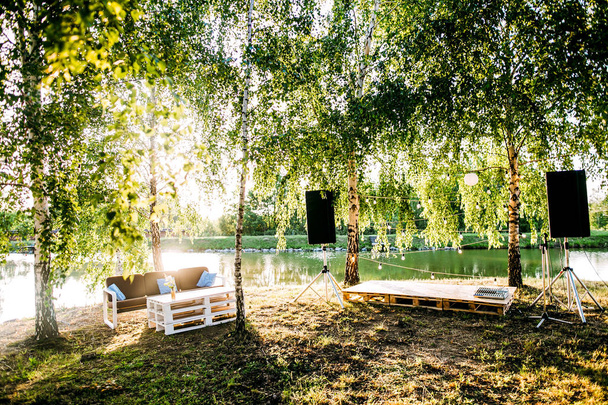 place for picnic in garden outdoors  - Fotó, kép
