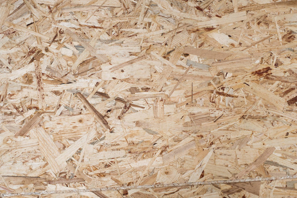 textura de madera contrachapada, osb board primer plano - fondo de construcción - - Foto, Imagen