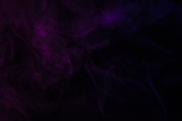 fondo negro abstracto con vapor púrpura
 - Foto, Imagen