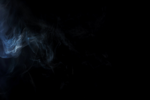 background with white spiritual smoke on black - 写真・画像