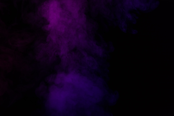 abstract black background with violet steam - Fotó, kép