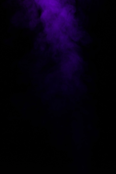 abstract mystical black background with purple smoke  - Photo, Image