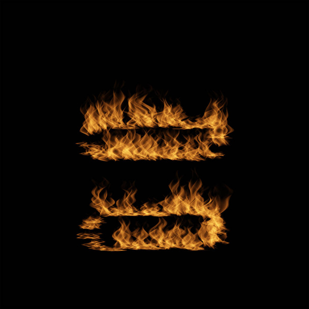 Символ пламени на черном фоне
. - Фото, изображение