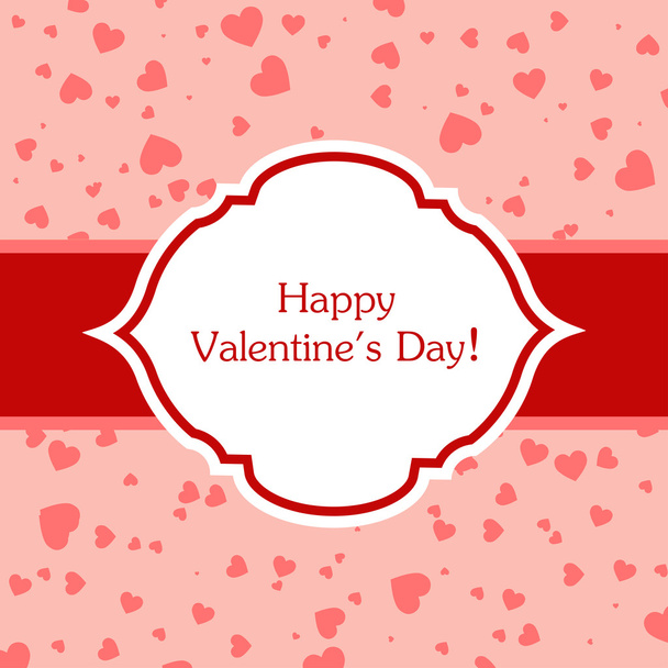 Valentines day greeting card. - Vector, afbeelding