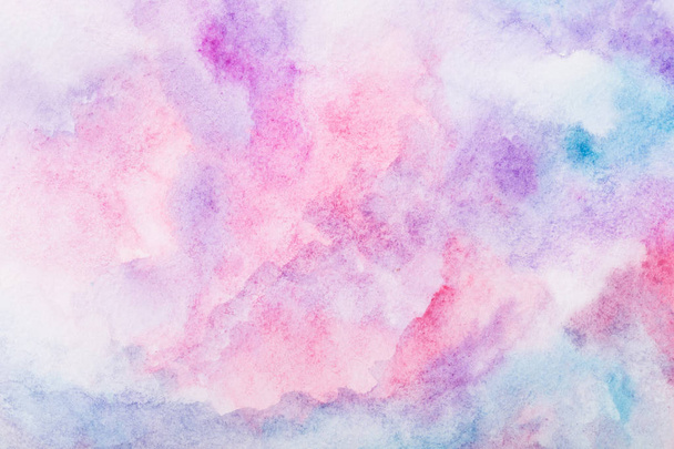 abstract colorful watercolor background with pink and purple colors - Foto, imagen