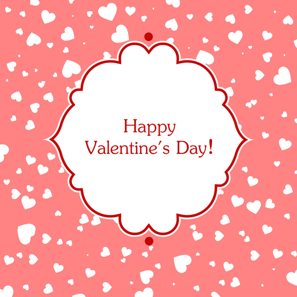 Valentines day greeting card. - Vector, Imagen