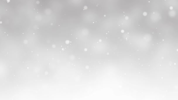 White Crystals snowfall Background - seamless loop - Footage, Video
