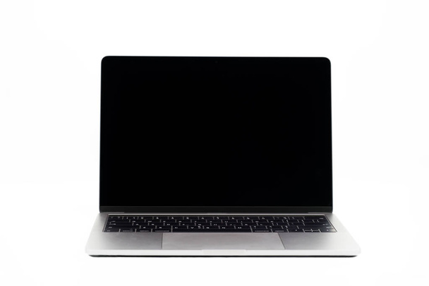 slim modern laptop isolated on white background - Photo, Image