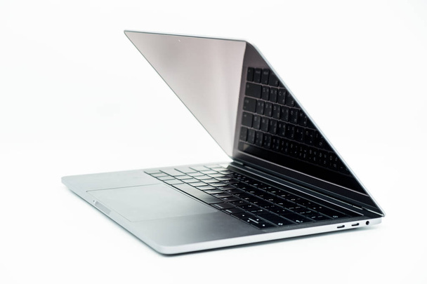 slim modern laptop isolated on white background - Fotó, kép