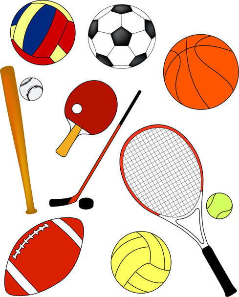 スポーツ用具 - ベクター画像