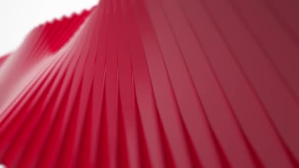 Punainen ja valkoinen geometrinen tech abstrakti liike suunnittelu. Varastossa. Moderni tausta punainen kiiltävä pyramidit abstraktissa liikkeessä. Saumaton silmukka. Abstrakti matala poly punainen ja valkoinen monikulmainen geometrinen langallinen kehys
 - Materiaali, video