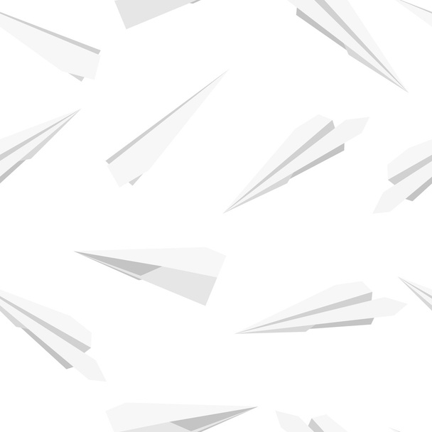 White Paper planes, seamless wallpaper illustration - Fotografie, Obrázek