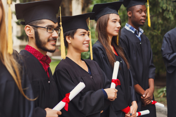 Group of multiethnic students on graduation day - Photo, Image