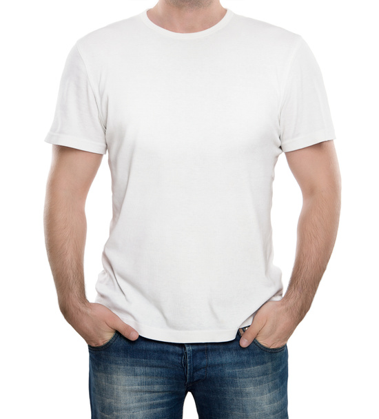 Порожня біла футболка з копіювальним простором
 - Фото, зображення