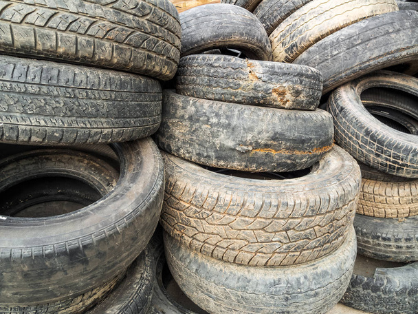 Stack Of Damaged Tires - Photo, Image