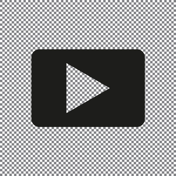 Vektor videóinak ikon-ra átlátszó háttér - Vektor, kép