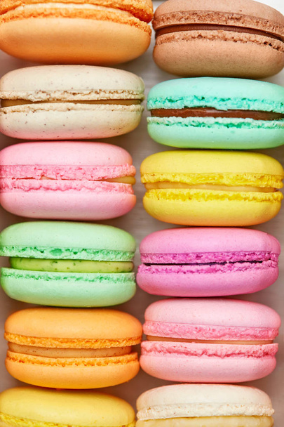 Colorful Macarons. Sweets Or Dessert Closeup Still LIfe. High Resolution - Photo, image