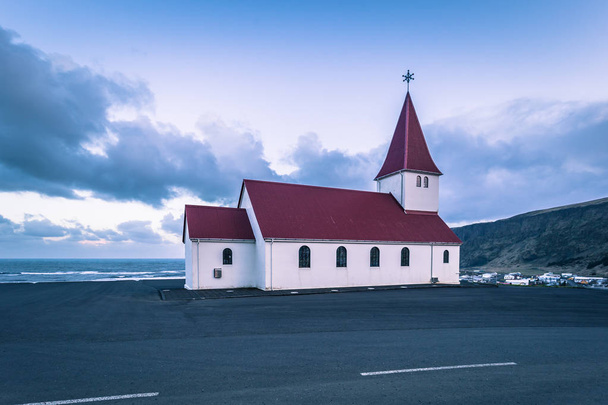 Vik - May 04, 2018: Church of Vik, Iceland - Fotoğraf, Görsel