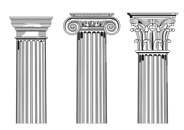 Столицы колонн
 - Вектор,изображение