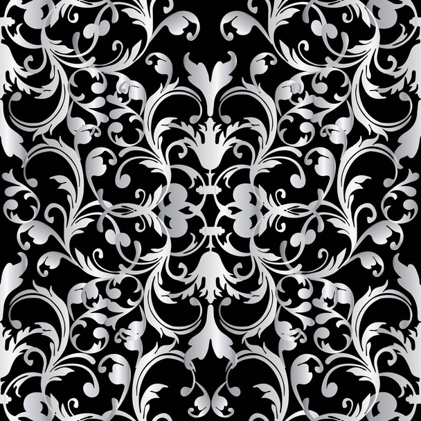 Barokk Seamless Pattern - Vektor, kép