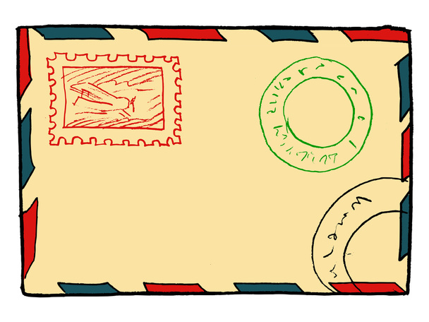 Старий пост конверт
 - Вектор, зображення