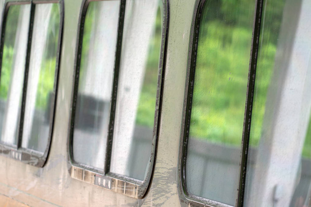 usa regional train window detail - Fotoğraf, Görsel