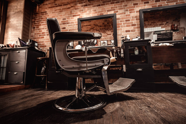 Clients stylish barber chair - 写真・画像