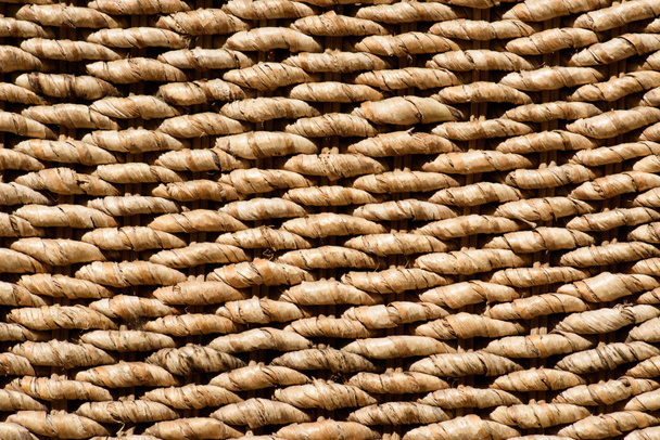 full frame image of brown wicker background - Zdjęcie, obraz