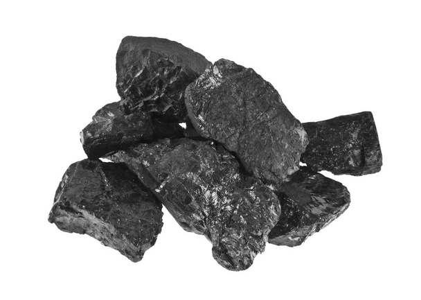 Вугілля ізольоване на білому тлі
 - Фото, зображення
