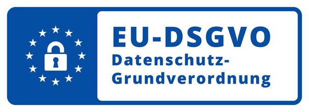 vector illustration design of EU-DSGVO banner  - Vector, Image