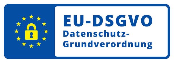 disegno dell'illustrazione vettoriale del banner EU-DSGVO
  - Vettoriali, immagini