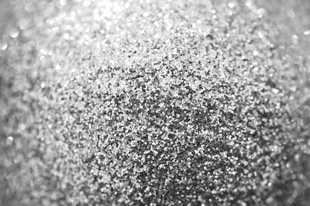 Zilver grijze sparkle glitter voor Kerstmis achtergrond.  - Foto, afbeelding