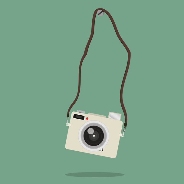 hanging camera mini with Screw head - Vector, Imagen