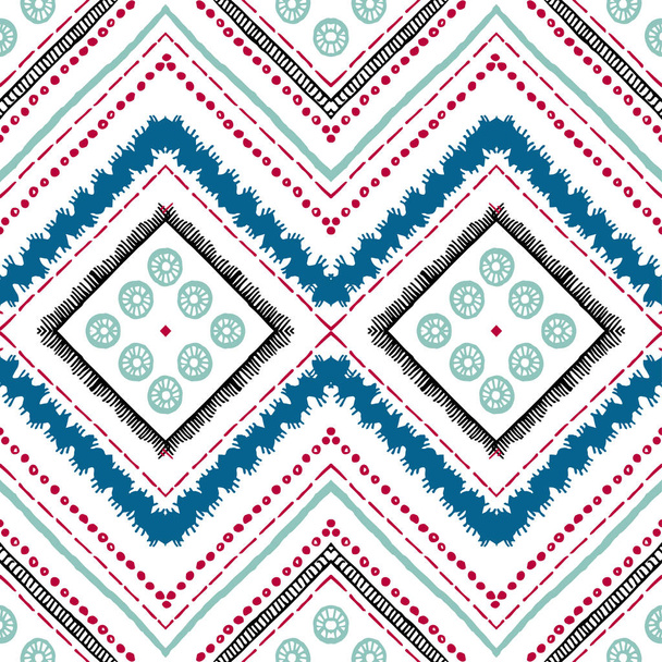 Seamless ethnic zigzag chevron pattern - Vector, Image