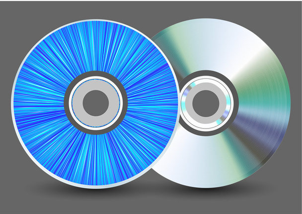 Vector disk on gray background. Eps10 - Vetor, Imagem