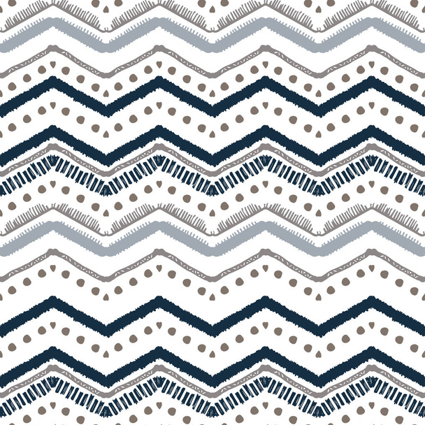 Naadloze etnische zigzag chevron patroon - Vector, afbeelding