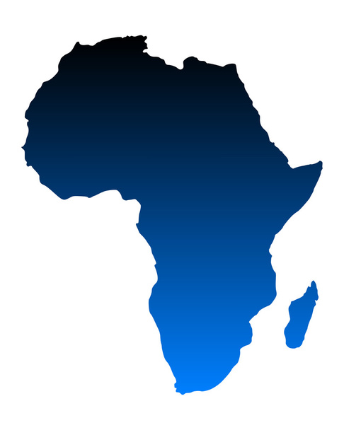 Карта Африки
 - Вектор,изображение
