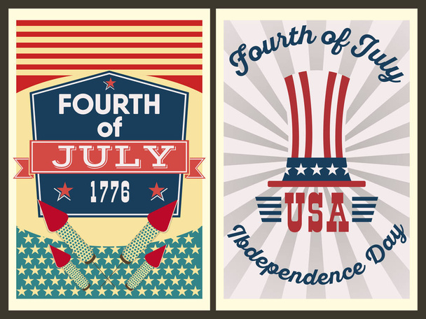 Independence Day of the United States. - Vecteur, image