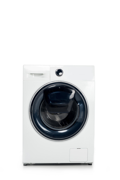 machine à laver automatique fermée isolée sur blanc
 - Photo, image