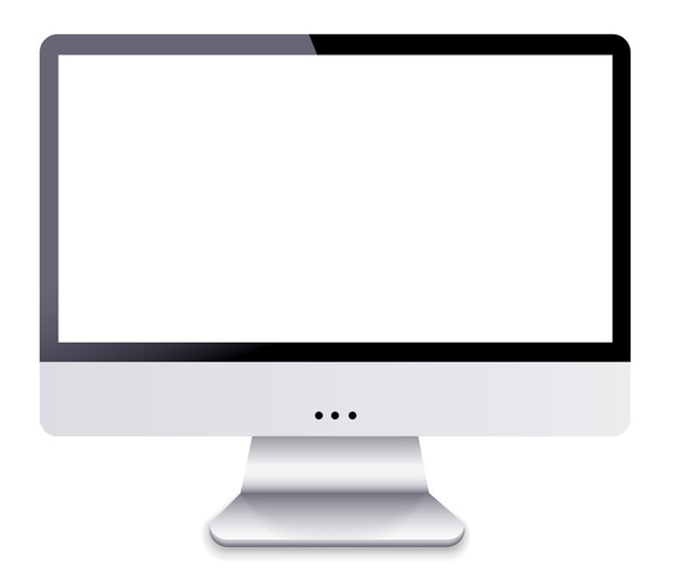 Векторный компьютер дисплей изолирован на белом фоне. Eps10
 - Вектор,изображение