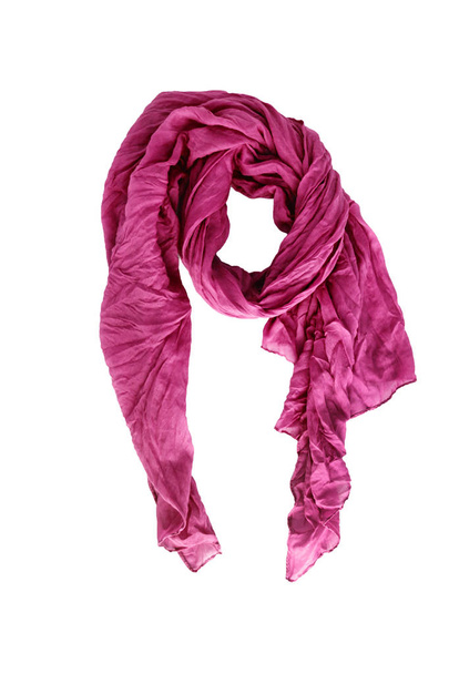 colored patterned scarf, neckerchief isolated on white background. - Valokuva, kuva