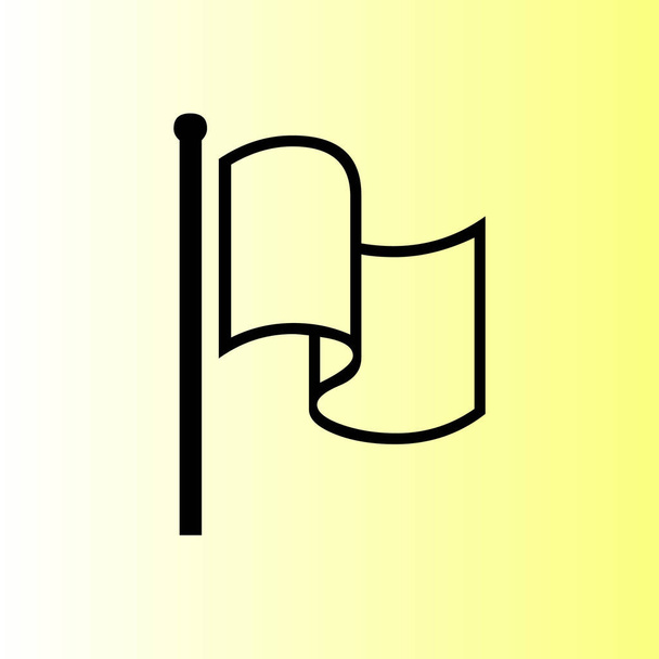 vlag pictogram eenvoudige illustratie - Vector, afbeelding